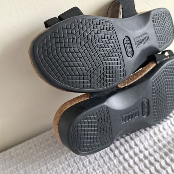 Munro Aries Slide Sandals with Toe Strap Womens 5 Slip on Leather Comfort Shoes - Picture 13 of 15